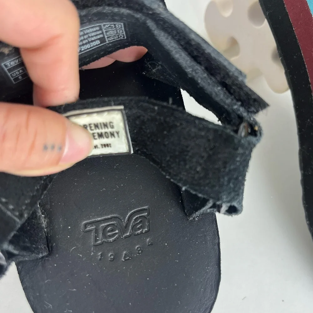 Teva x Opening Ceremony Rainbow Platform Sandals chunky strap festival retro